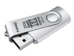 USB Flash Drive 32Gb - Fumiko Tokyo USB 2.0 Silver FU32TOSILVER-01 / FTO-291 (862017)