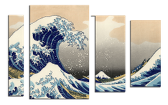Модульная картина "Японская волна" (108238014)