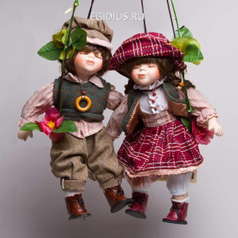 Куклы парные  фарфоровые "Сид и Нэнси" (14752)