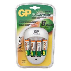 AA Аккумулятор + зарядное устройство GP PowerBank PB27GS270, 4 шт. 2700мAч (558971)