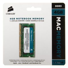 Модуль памяти Corsair CMSA4GX3M1A1333C9 DDR3 - 4ГБ 1333, SO-DIMM, Mac Memory, Ret (643719)
