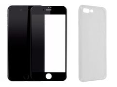Аксессуар Защитное стекло + накладка Innovation для APPLE iPhone 7 Plus / 8 Plus Lux 5D Black 11704 (565660)