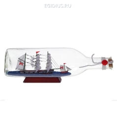 Изделие декоративное "Корабль в бутылке", L29 W8 H9 см (51374)