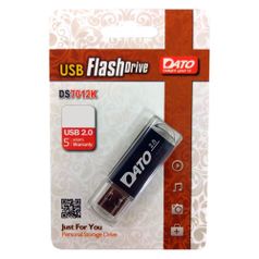 Флешка USB DATO DS7012 8Гб, USB2.0, черный [ds7012k-08g] (1111770)