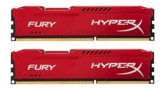 Модуль памяти Kingston HyperX Fury Red Series DDR3 DIMM 1600MHz PC3-12800 CL10 - 16Gb KIT (2x8Gb) HX316C10FRK2/16 (147543)