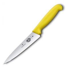 Нож кухонный Victorinox Fibrox (5.2008.15) стальной разделочный для мяса лезв.151мм прямая заточка ж (1503700)