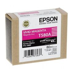 Картридж EPSON T580A, пурпурный [c13t580a00] (806238)
