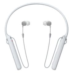Гарнитура Sony WI-C400, Bluetooth, вкладыши, белый [wic400w.e] (1083072)