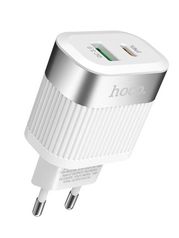 Зарядное устройство Hoco C58A Prominent PD + QC3.0 White (720679)