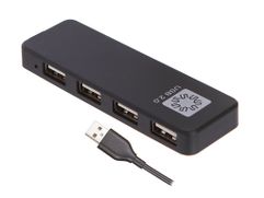 Хаб USB 5bites 4xUSB 2.0 - USB Plug HB24-209BK (878904)