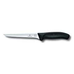 Нож кухонный Victorinox Swiss Classic (6.8413.15B) стальной обвалочный лезв.150мм черный блистер (457884)