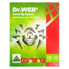 ПО DR.Web Security Space 2 ПК 1 год Base Box (BHW-B-12M-2-A3) (907476)