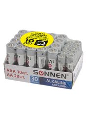 Батарейка AA+AAA - Sonnen Alkaline LR6+LR03 (20+10 штук) 455097 (806748)