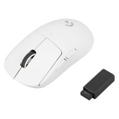 Мышь Logitech PRO Х Superlight Wireless, игровая, оптическая, беспроводная, USB, белый [910-005942] (1491100)