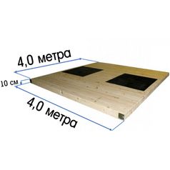 Помост 4х4х0,1м (тяжелоатлетический, тренировочный) (253)