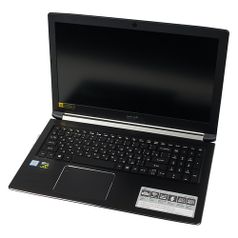 Ноутбук ACER Aspire 7 A715-72G-758J, 15.6", Intel Core i7 8750H 2.2ГГц, 8Гб, 1000Гб, 128Гб SSD, nVidia GeForce GTX 1050 - 4096 Мб, Linux, NH.GXBER.009, черный (1086571)