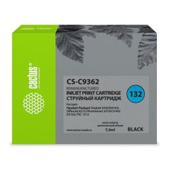 Картридж Cactus CS-C9362, №132, черный / CS-C9362 (754532)