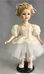 Кукла коллекционная Юная балерина 31см, фарфор   (51505)