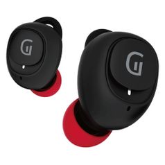 Гарнитура Groher EarPods i50, Bluetooth, вкладыши, черный/красный (1387088)