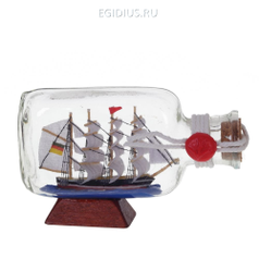 Изделие декоративное "Корабль в бутылке", L11 W3 H7 см (51366)