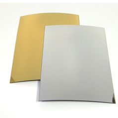 Полистирол ударопрочный металлик золотистый/серебристый 2мм (778925886)