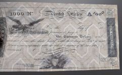 Качественные копии банкнот США c В/З Treasury Notes 1812-1815 год. супер скидки!!!  
