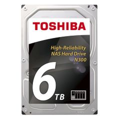 Жесткий диск TOSHIBA N300 HDWN160UZSVA, 6Тб, HDD, SATA III, 3.5", BULK (419791)