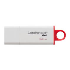 Флешка USB KINGSTON DataTraveler G4 32Гб, USB3.0, белый [dtig4/32gb] (354347)