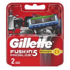 Сменные кассеты для бритья GILLETTE Fusion Proglide Power, 2 шт. [81521959] (362340)