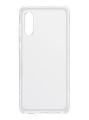 Чехол-накладка для Samsung Galaxy A02 Soft Clear Cover Transparent EF-QA022TTEGRU (819053)