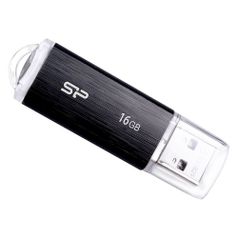 Флешка USB SILICON POWER Ultima U02 16Гб, USB2.0, черный [sp016gbuf2u02v1k] (1064639)