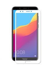 Аксессуар Защитное стекло LuxCase для Huawei Y7 Prime / Honor 7C Pro 2.5D Full Screen Full Glue White Frame 77984 (597215)