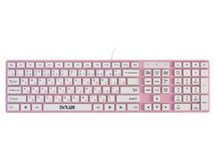 Клавиатура Delux K1000 Pink (833957)