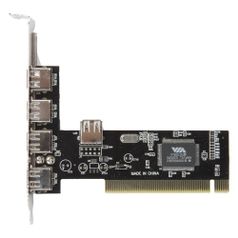 Контроллер PCI VIA6212 (4+1) 5xUSB2.0 Bulk (24596)