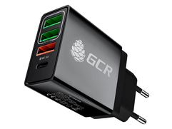 Зарядное устройство GCR 4xUSB 2x2A + QC 3.0 + PD 3.0 GCR-52884 (821718)