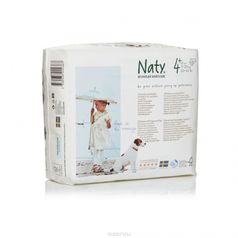 Подгузники Naty размер 4+ (9 - 20кг) в упаковке 25 штук