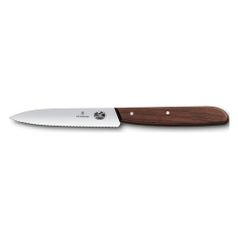 Нож кухонный Victorinox Rosewood (5.0730) стальной для чистки овощей и фруктов лезв.100мм серрейт. з (1504000)