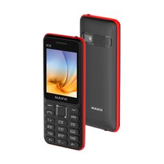 Сотовый телефон Maxvi K12 Black-Red (364880)