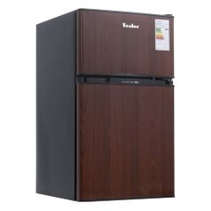 Холодильник TESLER RCT-100, двухкамерный, коричневый (1135058)