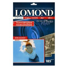 Фотобумага Lomond 1101306 A4/185г/м2/20л./белый полуглянцевое для струйной печати (805933)