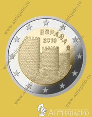 Монета 2 евро 2019 Испания Старый город Авила 