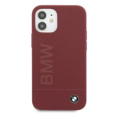 Чехол (клип-кейс) BMW liquid silicone, для Apple iPhone 12 mini, красный [bmhcp12sslblre] (1443847)