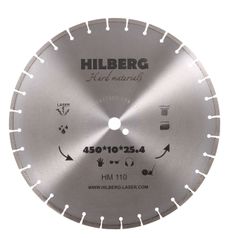 Диск алмазный отрезной 450 мм посадочное 25,4 мм Hilberg серия Hard Materials Laser HM110 (579887206)