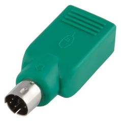 Переходник USB PS/2 (m) - USB A(f), зеленый (525913)