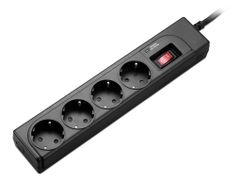 Сетевой фильтр APC Essential 4 Sockets 1m Black P43B-RS (659853)