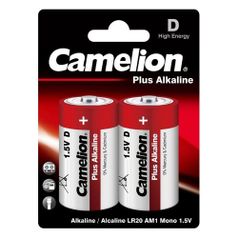D Батарейка CAMELION Plus Alkaline LR20-BP2, 2 шт. 20000мAч (1476332)