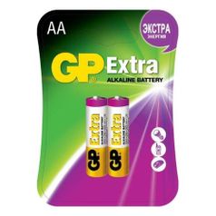 AA Батарейка GP Extra Alkaline 15AX LR6, 2 шт. (985257)