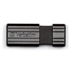 Флешка USB VERBATIM PinStripe 32Гб, USB2.0, черный [49064] (588337)