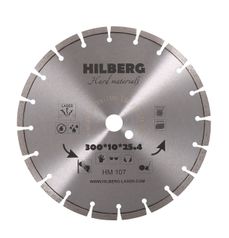 Алмазный диск 300 мм посадочное 25,4 мм Hilberg серия Hard Materials Laser HM107 (579886406)