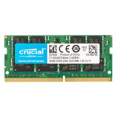 Модуль памяти Crucial CT16G4SFD824A DDR4 - 16ГБ 2400, SO-DIMM, Ret (398921)